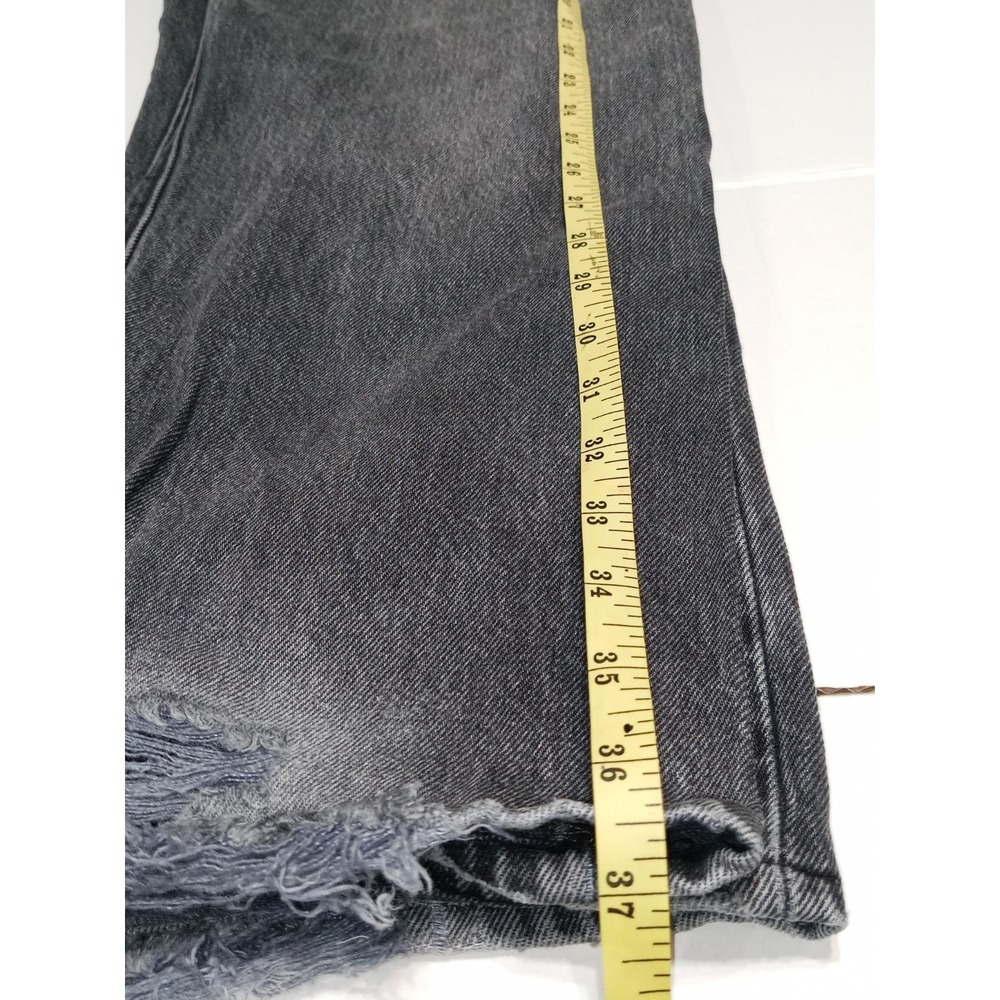 Levi's 501 Black Faded Jeans 36x30 Button Fly Distressed Y2K Grunge - Picture 10 of 16